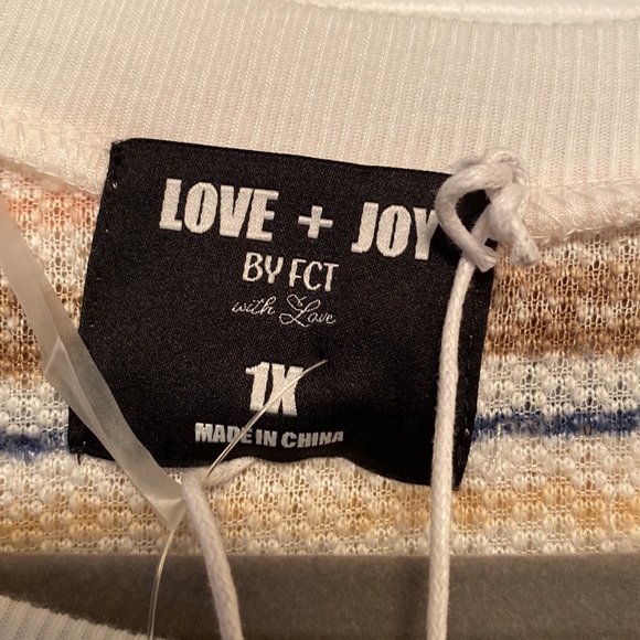 Brand New Love + Joy Multicolor Sweater…size 1X - Picture 3 of 4